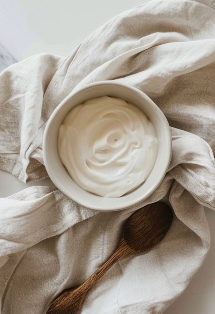 Creme fraiche recipe white porcelain bowl