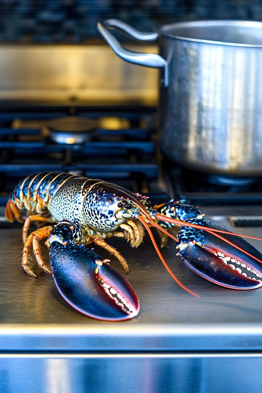 French Delicacies breton blue lobster