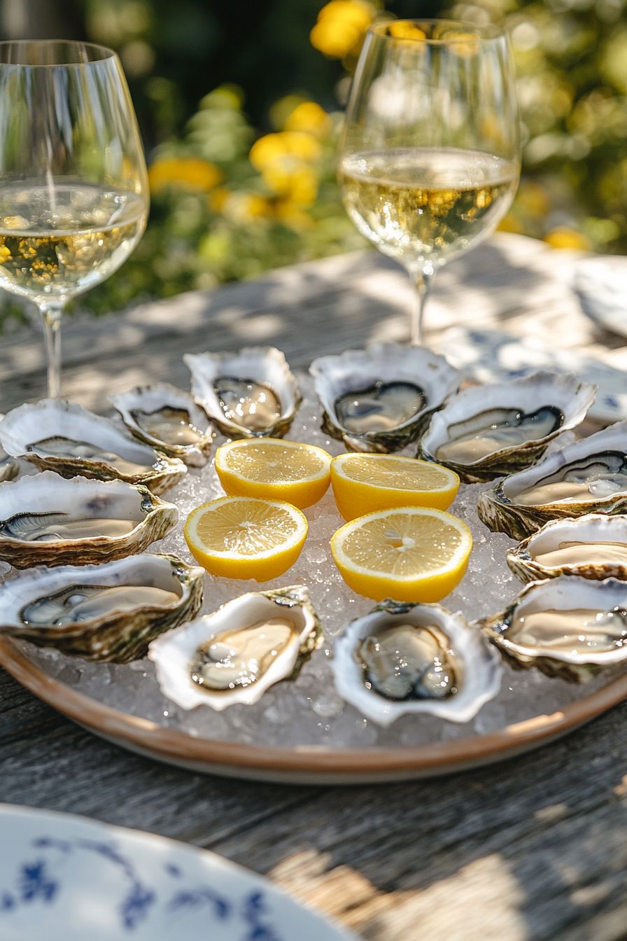 French Delicacies oysters