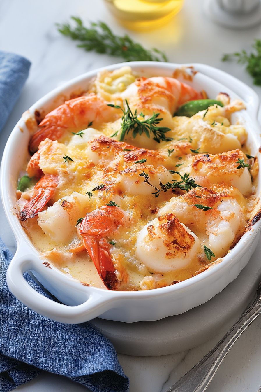 French Seafood Recipes Gratin de Fruits de Mer