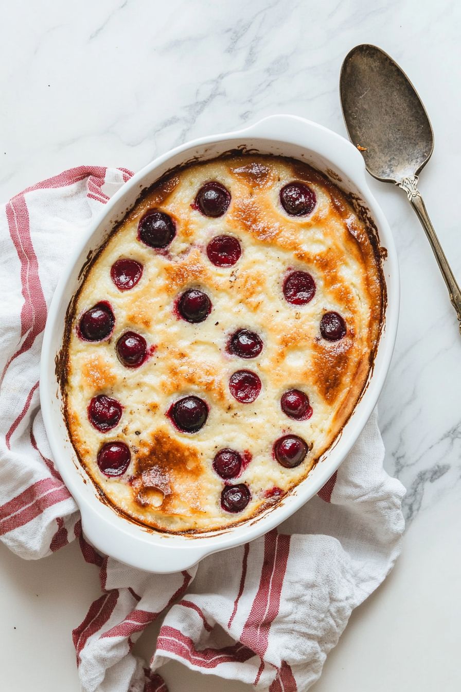 French Spring Dishes Cherry Clafoutis