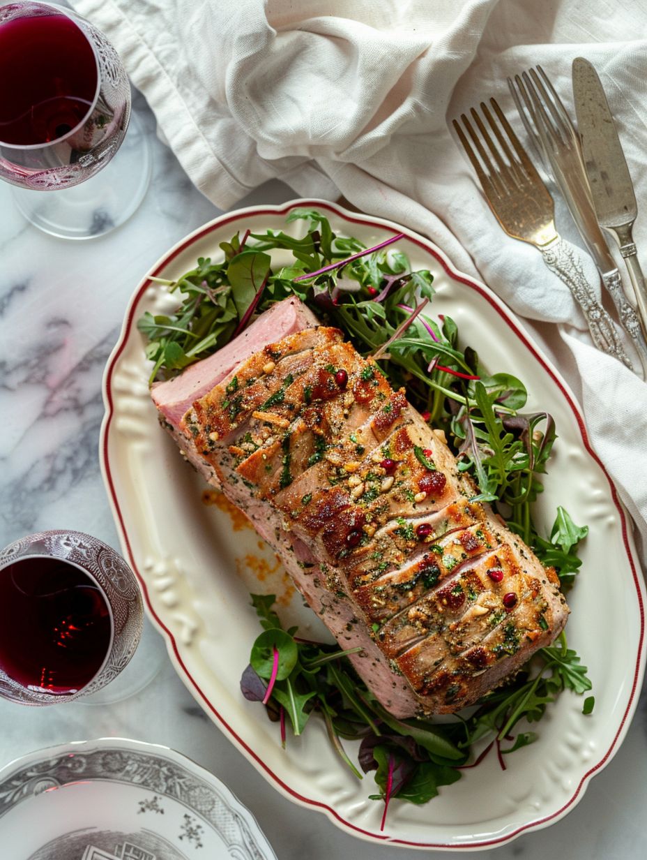 Best French Pork Recipes   Herbs de Provence Encrusted Pork Tenderloin