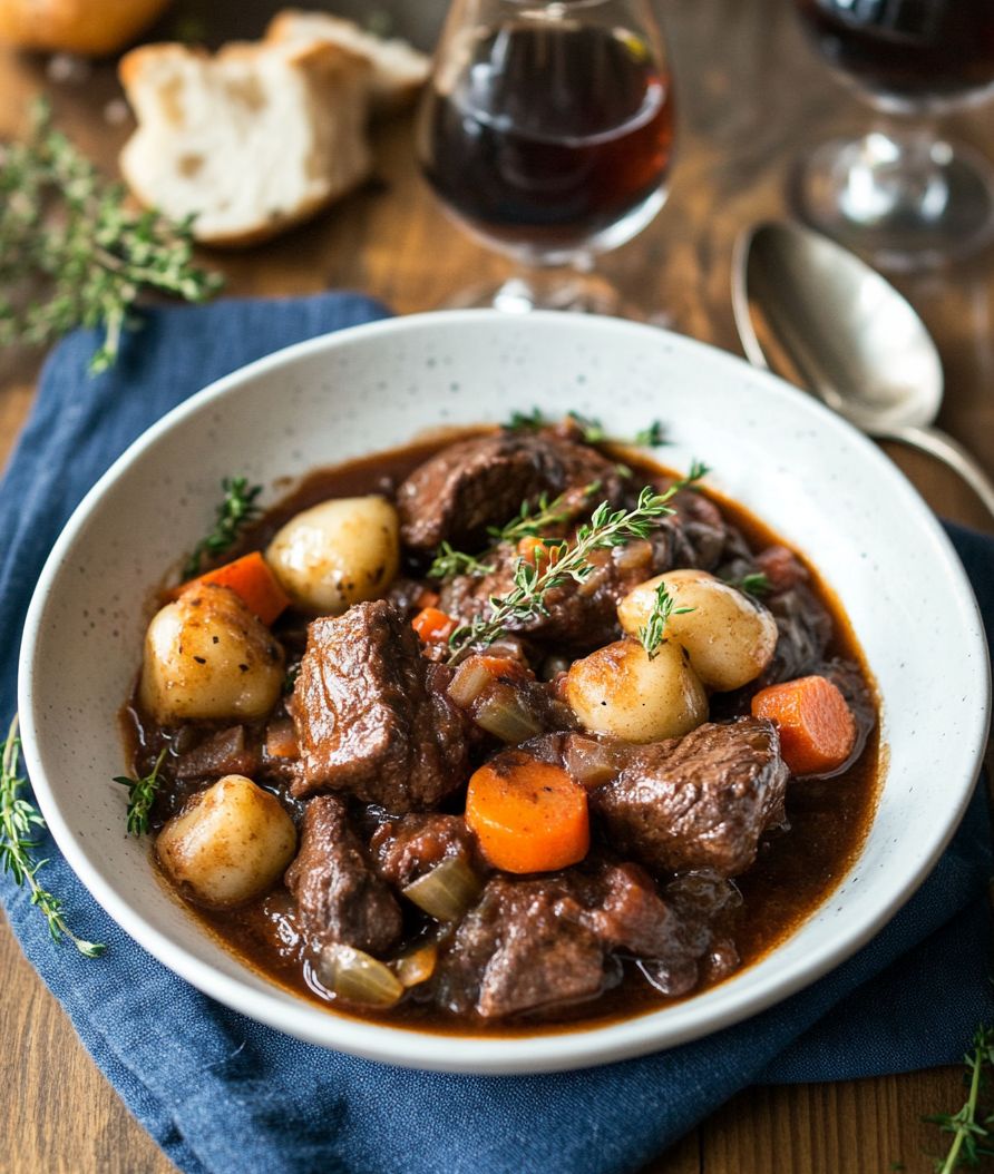 Famous French Foods Beef Bourguignon