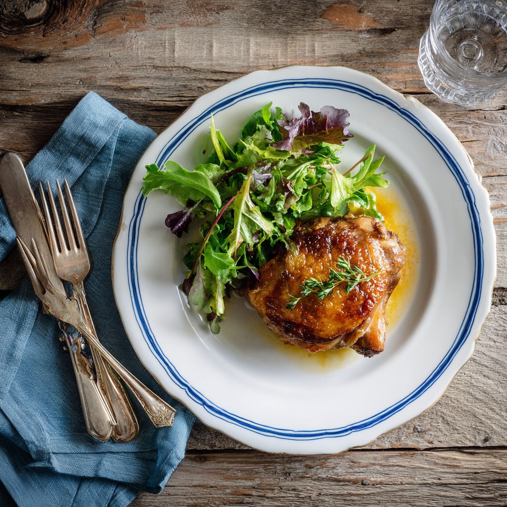 Famous French Foods Duck Confit dish