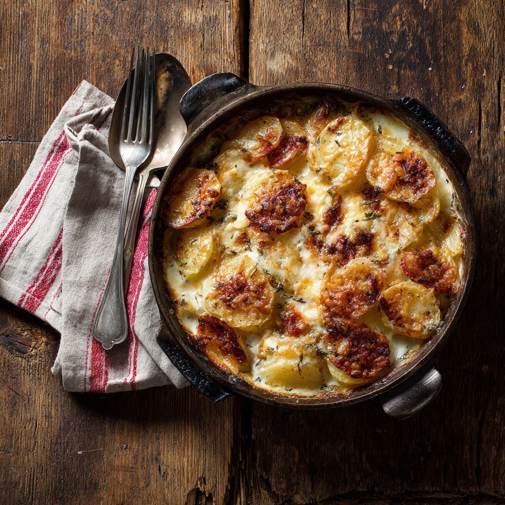 Famous French Foods Tartiflette potatoes and cheese